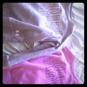 Two under armor sweatshirt like new